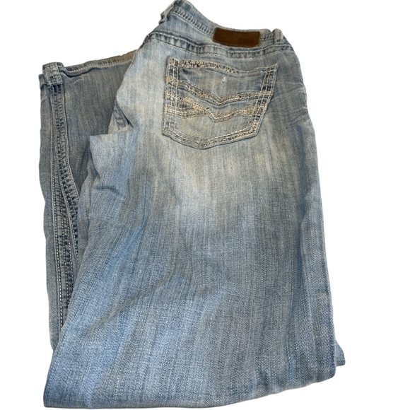 BKE Other - BKE Denim jeans Jake style bootcut stretch midrise embroidered pockets Sz 32L